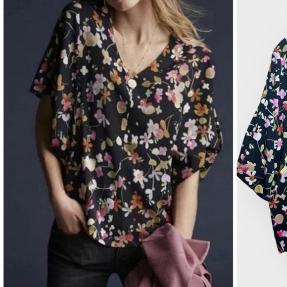 CAbi Limited Edition Charm Blouse - Floral Dolman Sleeve - EUC - Picture 2 of 11